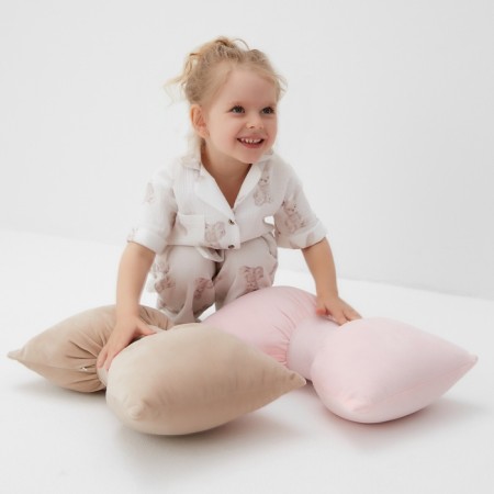 Pajama Children's Minaku "Bunny", white color, height 122 cm-1