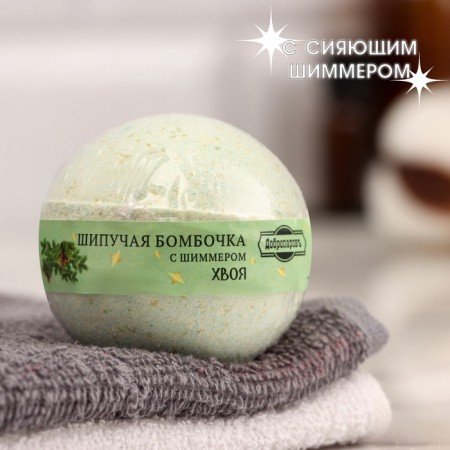 A bomb for a bath with a Schimmer "Dobroparov", needles, 110 gr, green