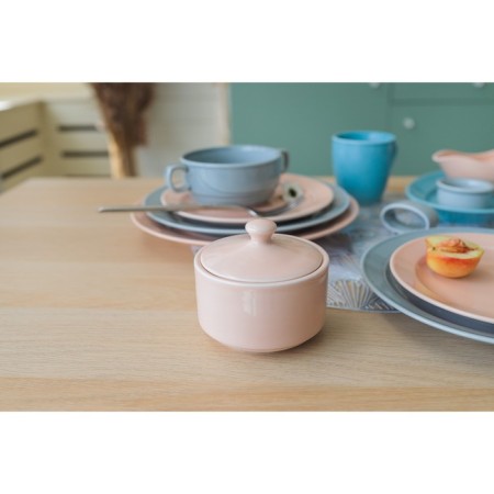 Boulevard porcelain cup "Watercolor", 380 ml, light-gray color-8