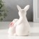 Souvenir Ceramics "Zayushka with a hare of white" 5.3x8x10 cm
