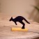 Kangaroo souvenir on a stand, wood 11x4x8 cm