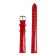Solomon watch strap, 18 mm, genuine leather, L-20 cm, red
