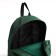 School backpack from textiles with lightning, external pocket, green color