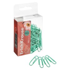Office paper clips 28 mm, 100 pcs, Erichkrause 