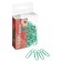 Office paper clips 28 mm, 100 pcs, Erichkrause "Pastel Bloom", with vinyl coating, mint