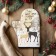 Mittens-Poskatka "New Year deer" 20x28cm, sarzha, 100% x/l, Vatin 250g/m2