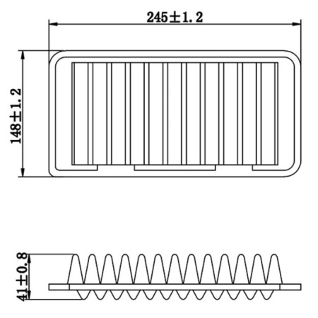 Air filter Totachi Ta-2401-1