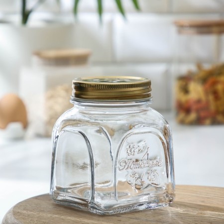Bank for bulk products glass "Hommeid", 500 ml, with a lid