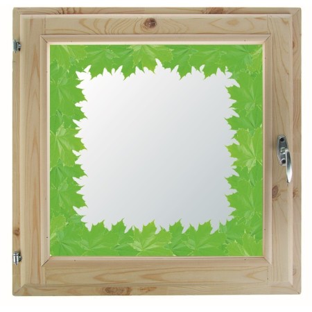 Window 50x60 cm, "maple leaves", single -chamber double -glazed window, seal, needles