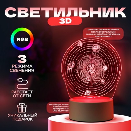 Cosmos lamp LED RGB from the network 9.5x13x17.5 cm Risalux