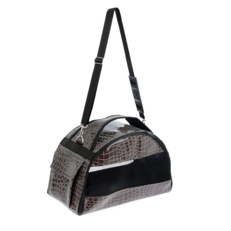 Bag-carrier Middle semicircular zoonik, leatherette "croco", 40 x 21 x 25 cm, mix-1