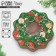 Gift Gift "Wreath", 21 x 22 x 5 cm, new year