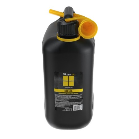 Канистра ГСМ Oktan DIESEL, 10 л, пластиковая, черная-2