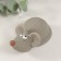 Souvenir ceramics "Gray mouse with red nose" 5.5x10x5.5 cm