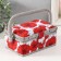 Casket for needlework "Red poppies on white" 18x12x9.5 cm