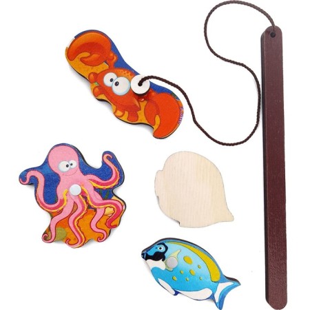 Magnetic game "Nespucful fishing" 10 parts-3