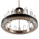 Crystal chandelier LED 50W 3000K black and gold 50x50x35-155 cm Bayerlux