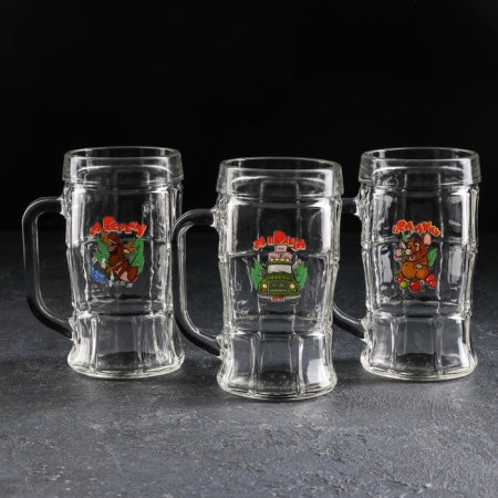 Podelist beer mug, 330 ml, MIX drawing-2