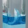 Lava-lamp "Dolphin" LED from batteries, aquarium 3haa USB blue 7.5x7.5x23cm Risalux