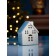 LED figure "House with windows" 8.1x5.7x10.1 cm, 1 LED, LR44X3 (in the set), T/white