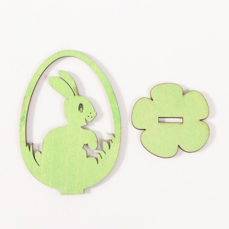 Easter decor "Rabbit" 6.5x4.7x9.3 cm (set 2 parts) Salad-4