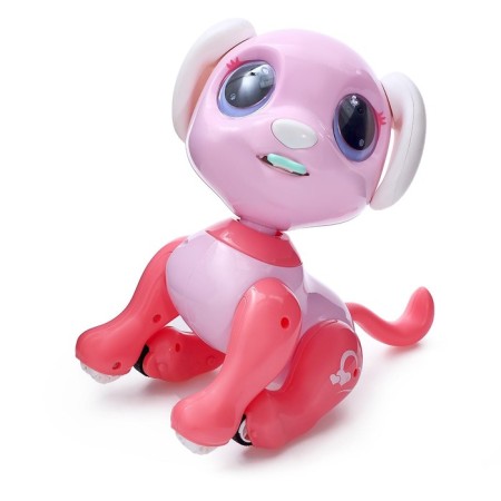 Robot dog “Peteum” WoW TOYS, on the control panel, interactive: sound, light, dancing, on the battery, pink-9