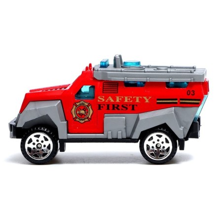 Set of metal machines "Fire Service", 3 pieces-3
