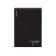 Notepad for spirals A5, 80 sheets, cage, Erichkrause "Words", black, plastic cover silk -screen covers, OFSET BELICT 100%, black