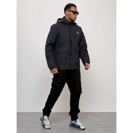 Sports male jacket, size 54, dark blue color-11