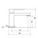 Zipponi Glam Two washbasin mixer, 1-crap with the bottom valve, chromium color