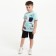Children's shorts, black color, height 98 cm