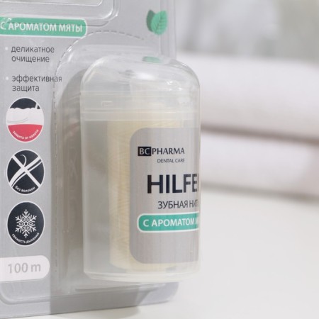 Hilfen dental thread with a peppermint aroma, 100 m-1