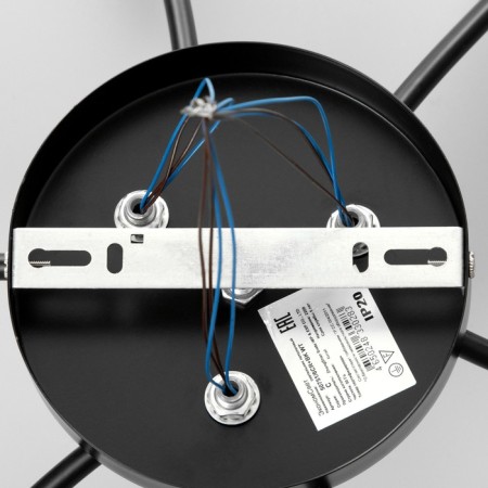 Barra chandelier 6x60W E14 black-chrom 74x74x19 cm.-7