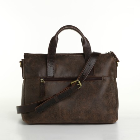 Bag-tout on lightning, brown color-3