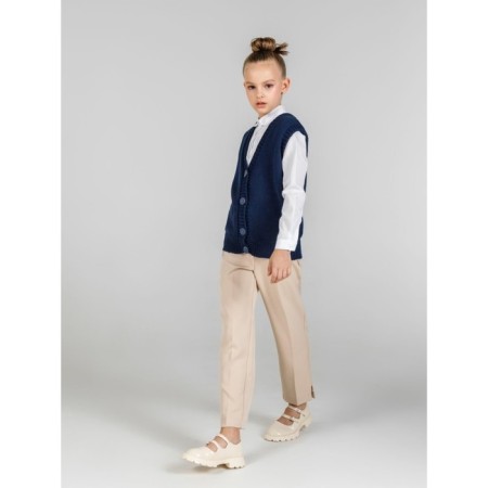 Жилет для девочки Knit Mild, рост 128 см, цвет синий-5