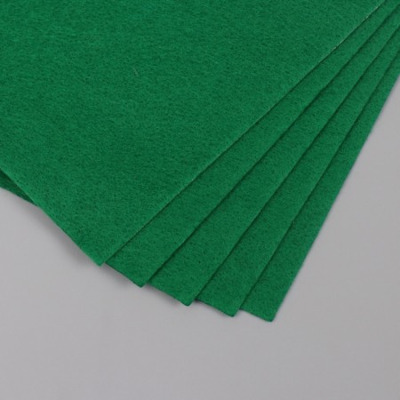 Soft felt 15 mm "green" set of 5 sheets 10x15 cm-2
