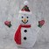 LED figure "Snowman" 60 × 65 × 35 cm, metal, 220 V, glow of white