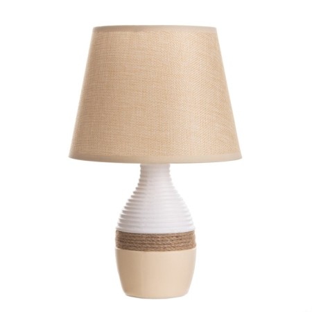 Table lamp "Daphne" 1x40W E14 white/beige 29x20x30cm-5