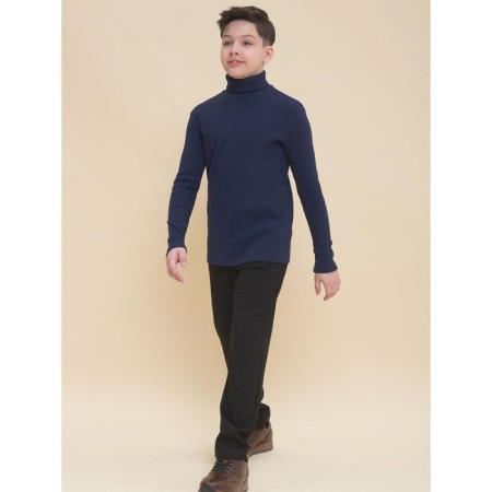 Turtleneck for a boy Pelican, height 122 cm, dark blue color-7
