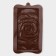 Form for chocolate of the Dolyan "Rose", silicone, 17.5 × 10.5 × 1 cm, brown color