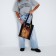 Soper bag "Kiss", without lightning, without lining, black color