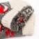 Nosk children's woolen "bullfinch in the snow", gray color, size 18