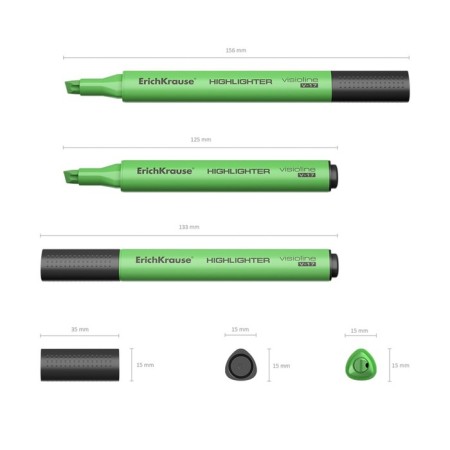 Marker Text Moistener Erichkrause Visioline V-17, 0.6-4.5 mm, water-based ink, green-1