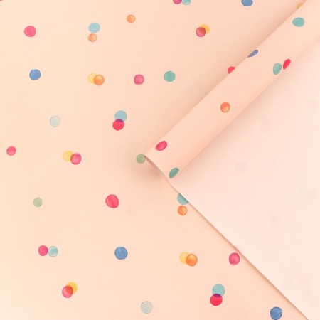 Package Paper, glossy "confetti", 70 x 100 cm set 10 pcs