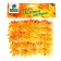 Decor "Autumn sheet", set of 50 pcs., Yellow with orange ends, leaves 8 × 8 cm
