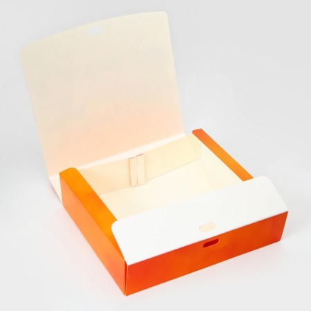 New Year. Gift New Year's folding, packaging, "Orange", 20 × 18 × 5 cm.-3