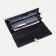 Women's wallet on a magnet, black color