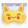 Mask for sleeping with ears "Kotik", 19.3 x 15 cm, yellow color