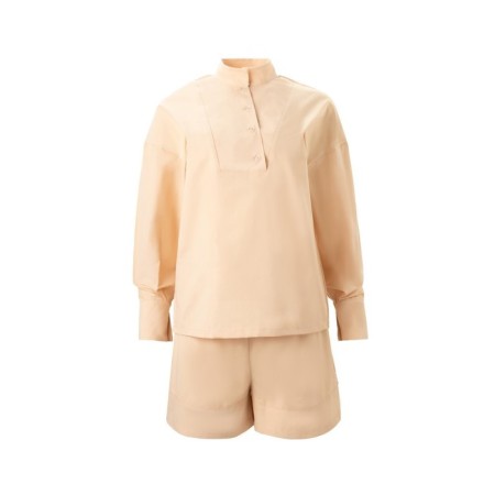 Women's costume (blouse, shorts) minku: enjoy is beige color, size 42-9