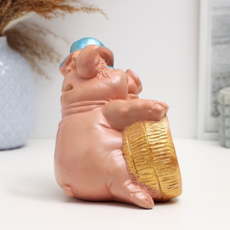 Pigger "Pig in a hat with a coin" 14.5cm-4